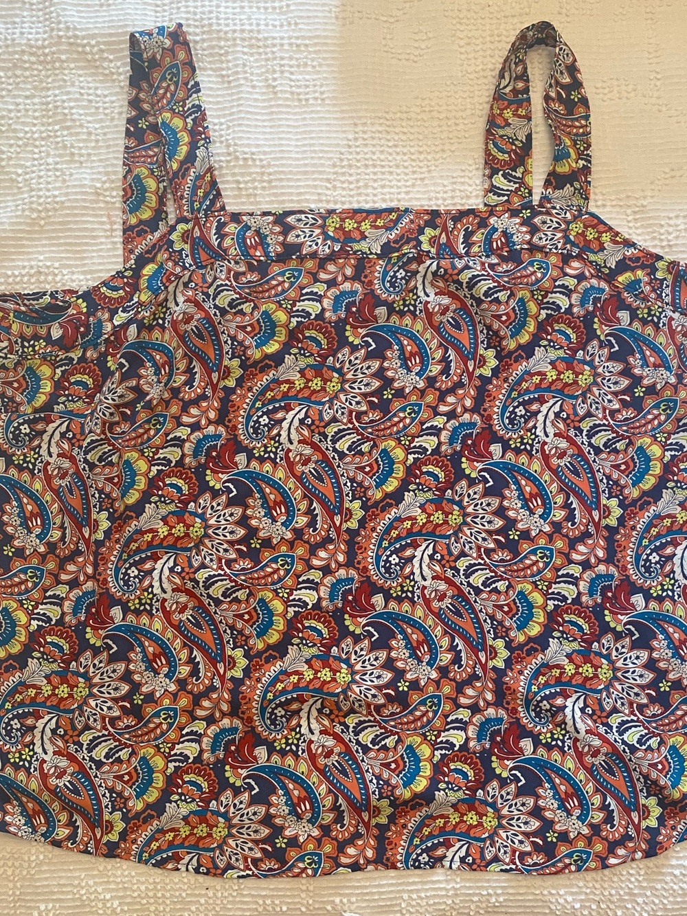 LOFT Multicolor Paisley Square-Neck Camisole